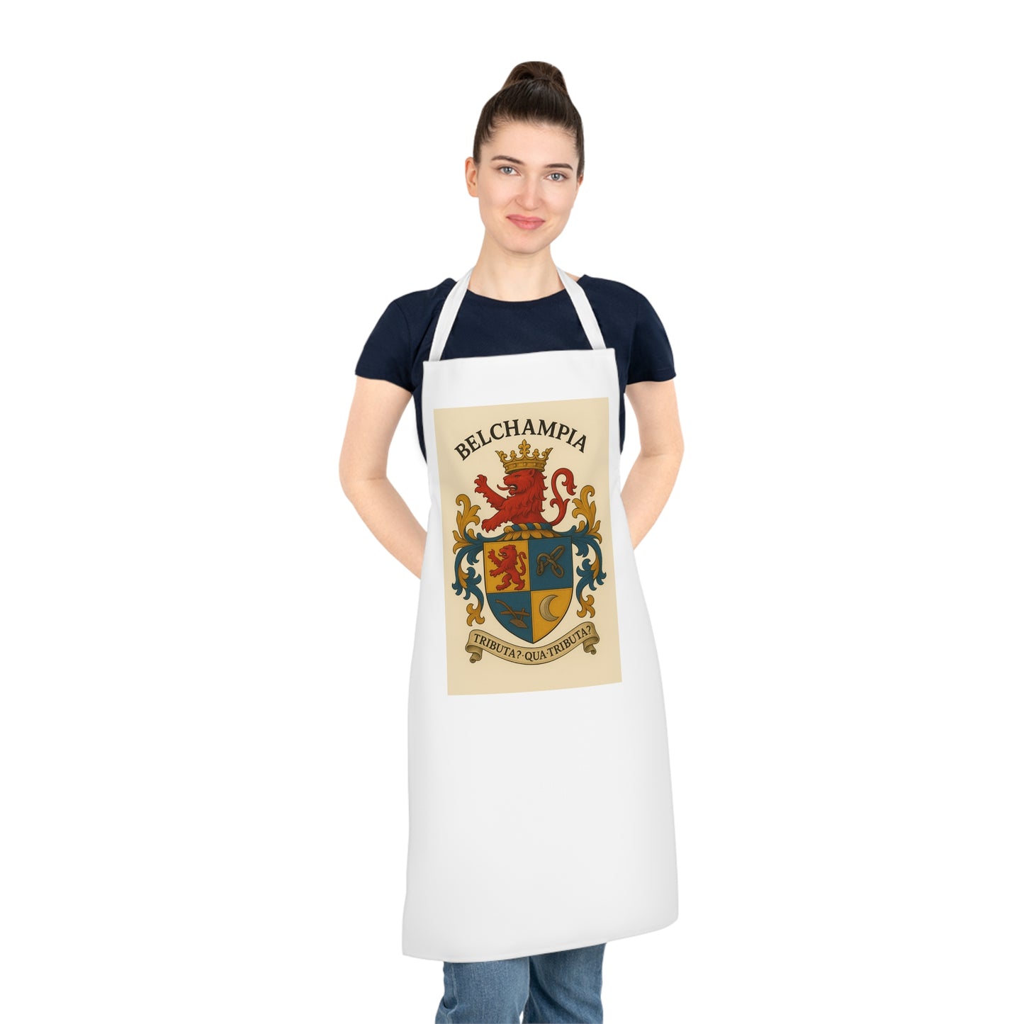 Personalized Heritage Apron with the Belchampia Coat of Arms