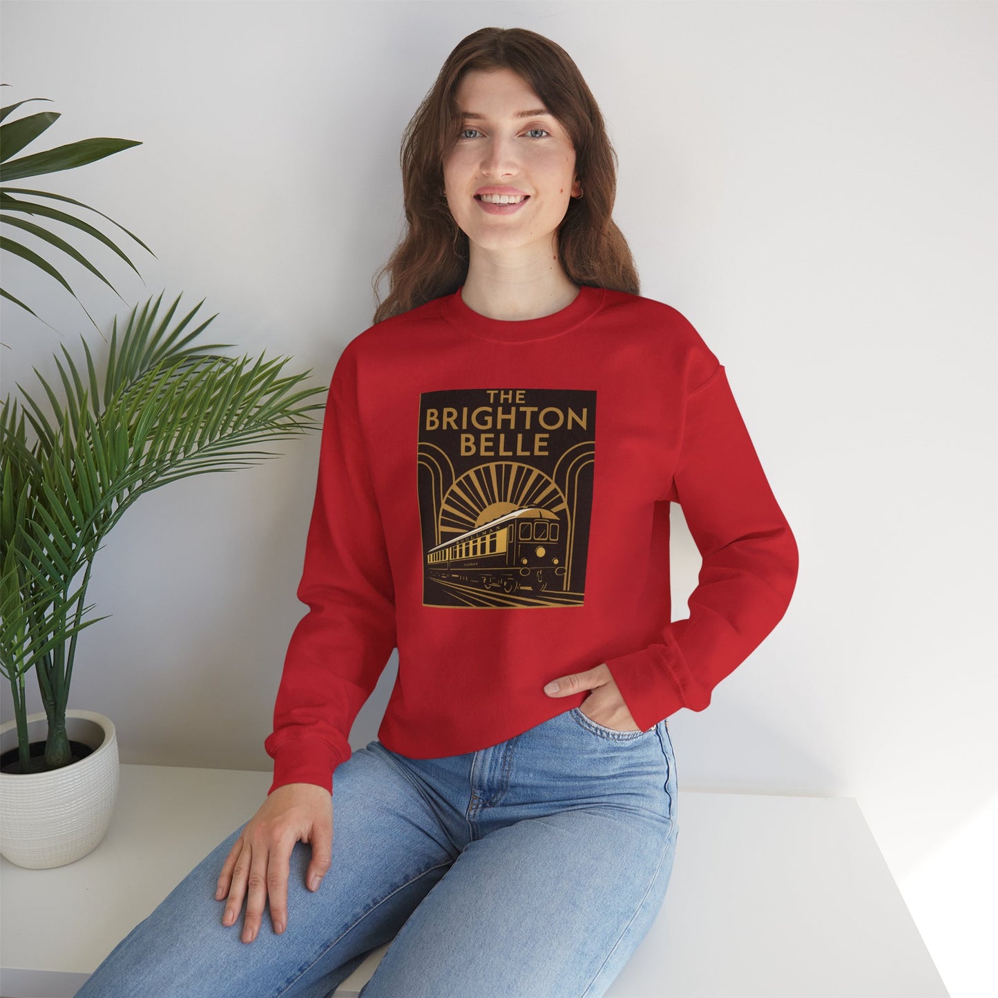 Brighton Belle Art Deco Sweatshirt — Vintage Pullman Train Crewneck