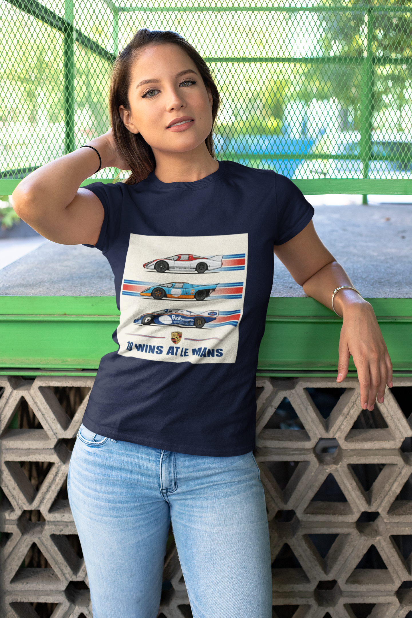Le Mans Champions Porsche Tee — Three Winning Models 24 Hours Tribute