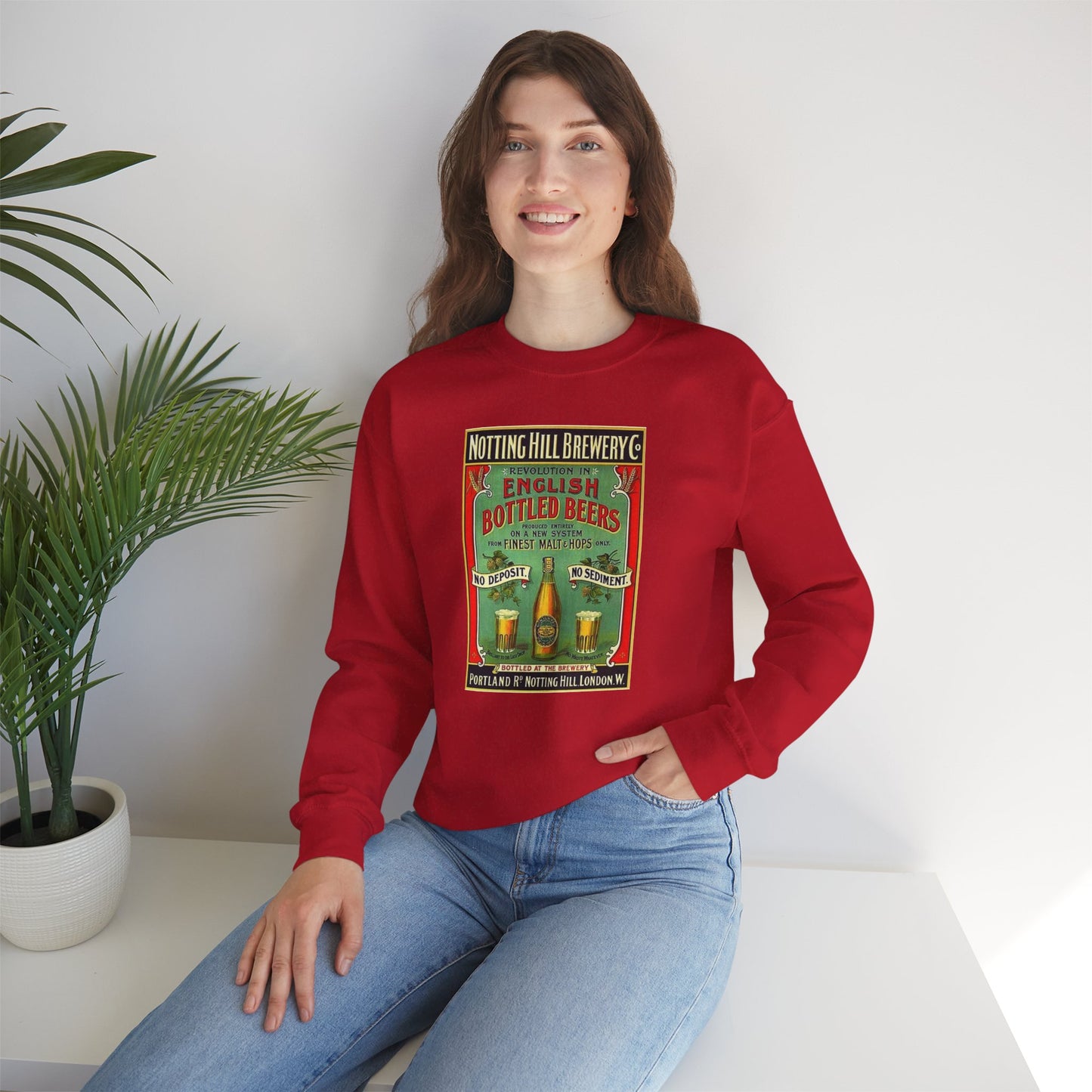 Retro Notting Hill Brewery Crewneck Sweatshirt !