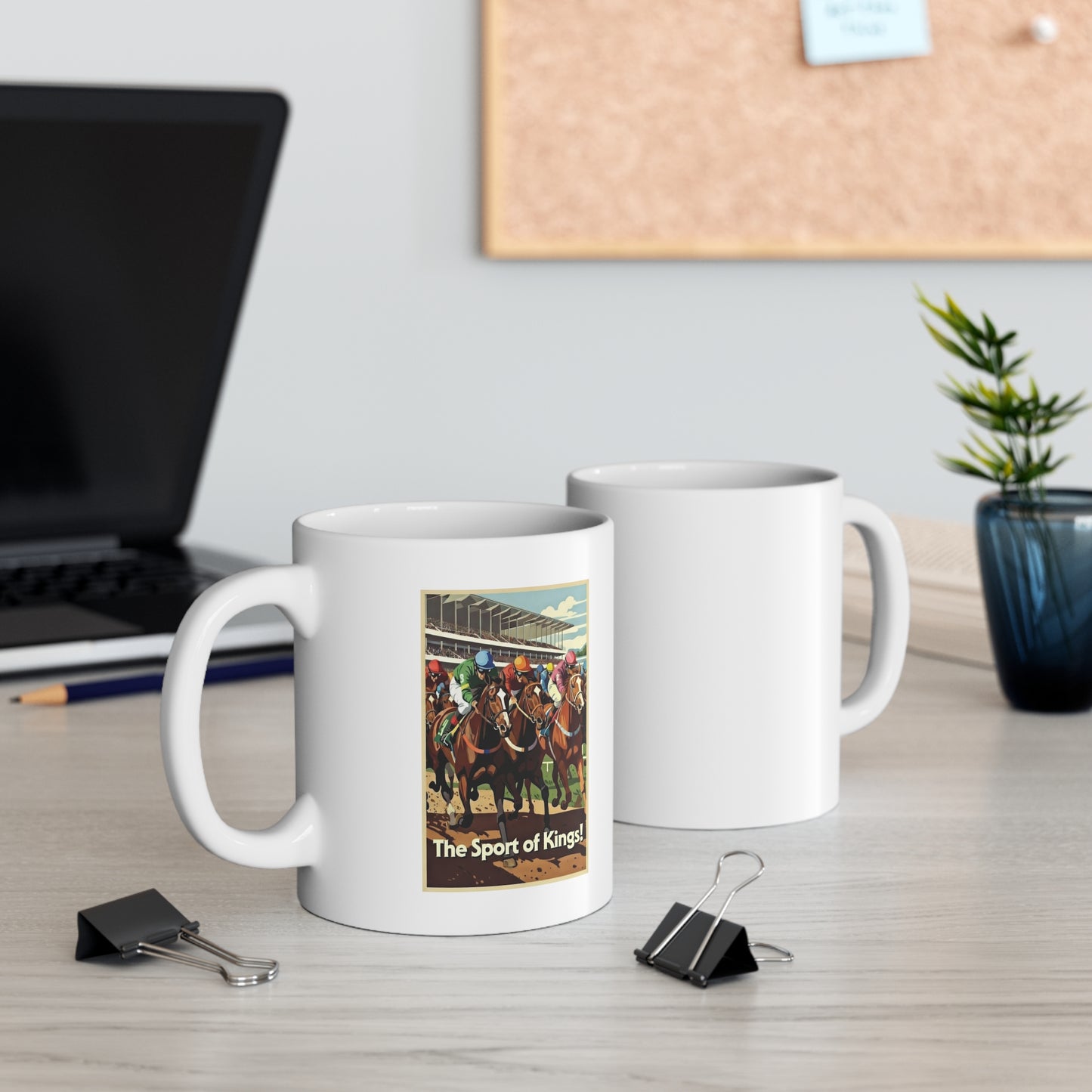 Horse Racing Mug - 'The Sport of Kings' Vintage Jockey Coffee Cup, Equestrian Gift