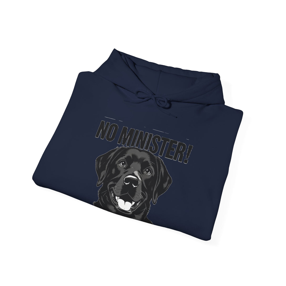No Minister! Black Labs Matter T-Shirt – Pint, Pub & Labrador Unisex Heavy Blend™ Hooded Sweatshirt