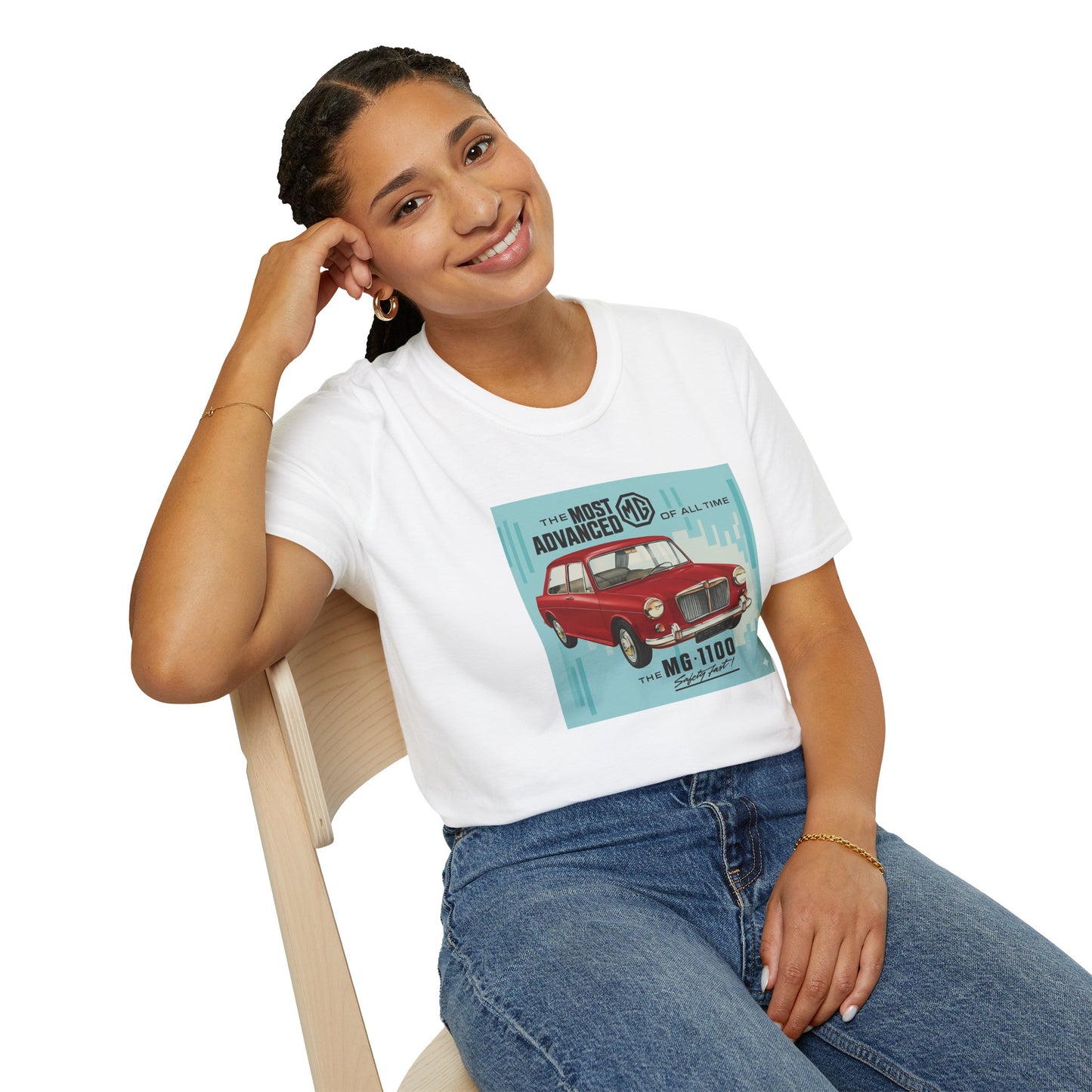 MG 1100 Vintage Car T-Shirt — Classic British Motoring Gift | Abingdon 1962