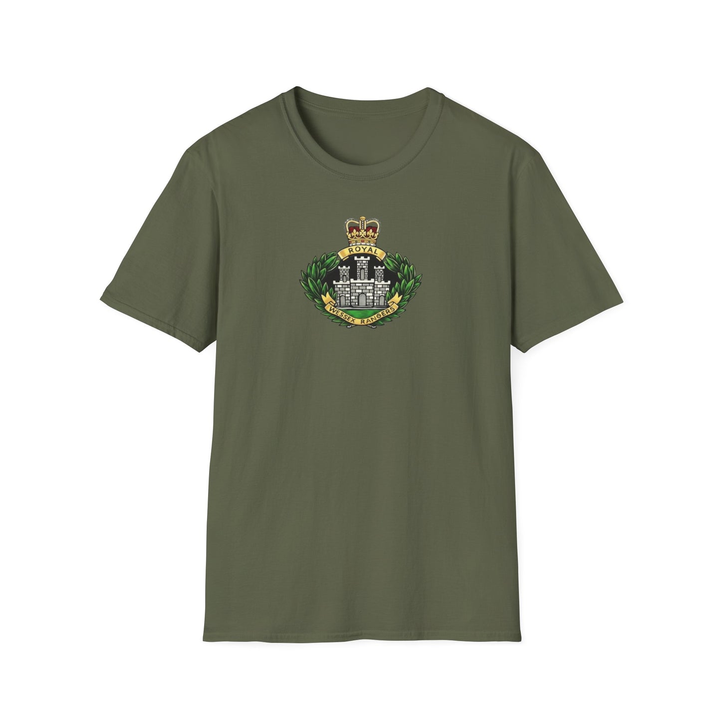 . The late , much lamented Royal Wessex Rangers  Unisex Softstyle Retro  T-Shirt