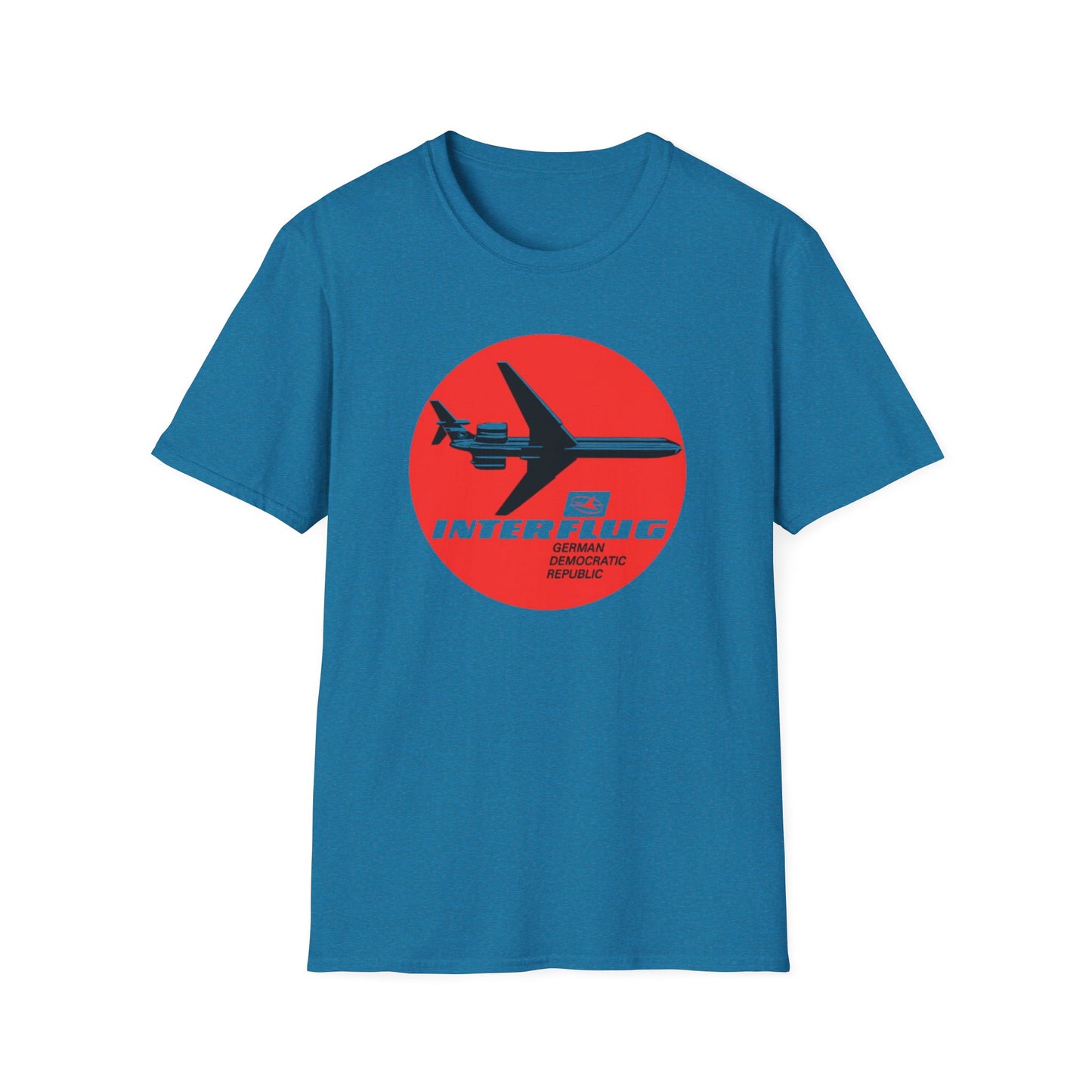 Interflug East German Airline  Retro Plane T-Shirt