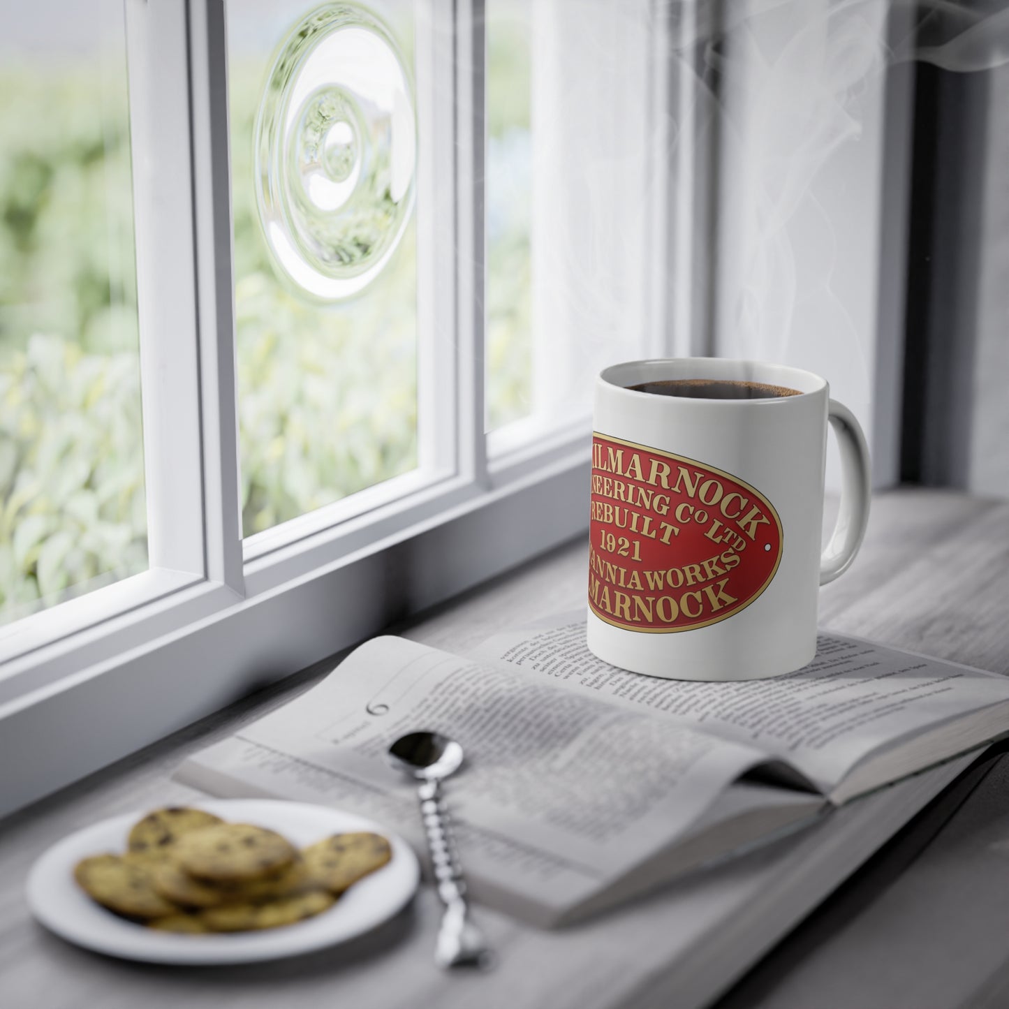 Kilmarnock Engineering Locomotive Works Mug | Scottish Railway Heritage Coffee Cup