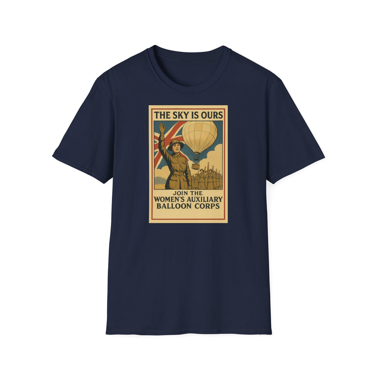 Women's Auxiliary Balloon Corps T-Shirt — Blackadder Goes Forth Comedy Gift