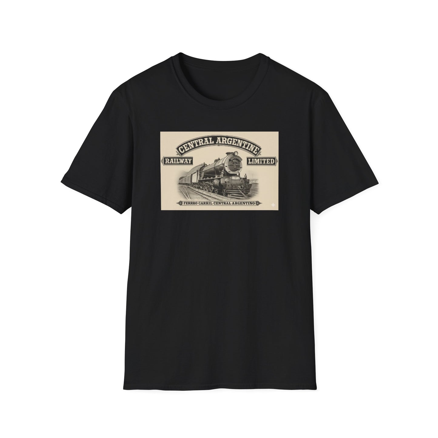 Vintage Central Argentina Railway T-Shirt – Retro Steam Train Graphic