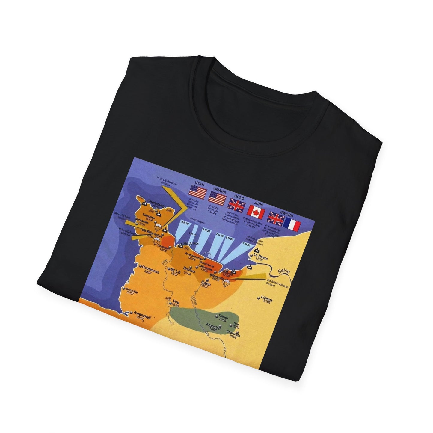 D Day , Normandy , 6th June 1944 . You've all seen the films , now buy the t shirt !