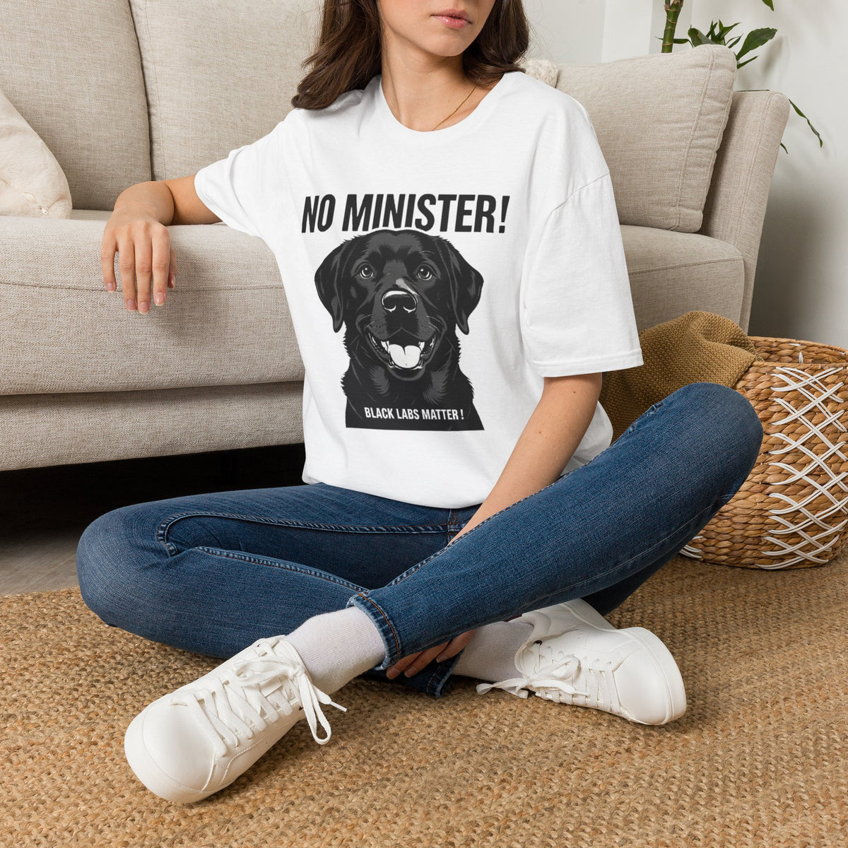 No Minister! Black Labs Matter T-Shirt – Pint, Pub & Labrador Unisex Tee