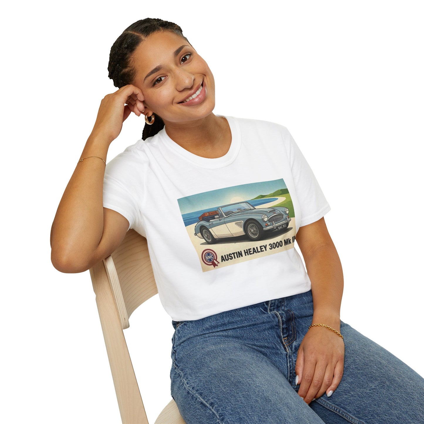 Austin Healey 3000 MkIII Classic Car T-Shirt — Vintage  Sports Car Tee