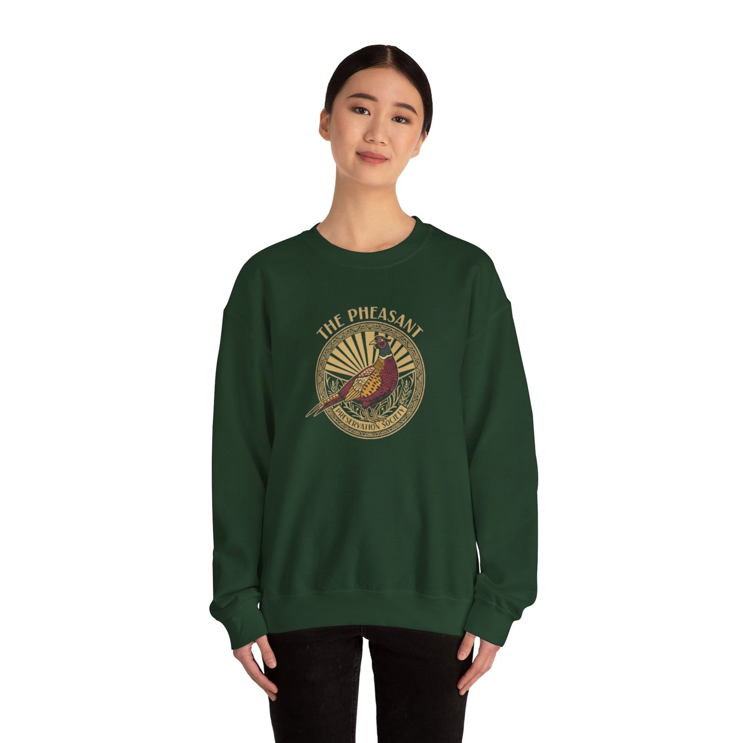 Vintage Pheasant Crewneck Sweatshirt for Fieldsport enthusiasts