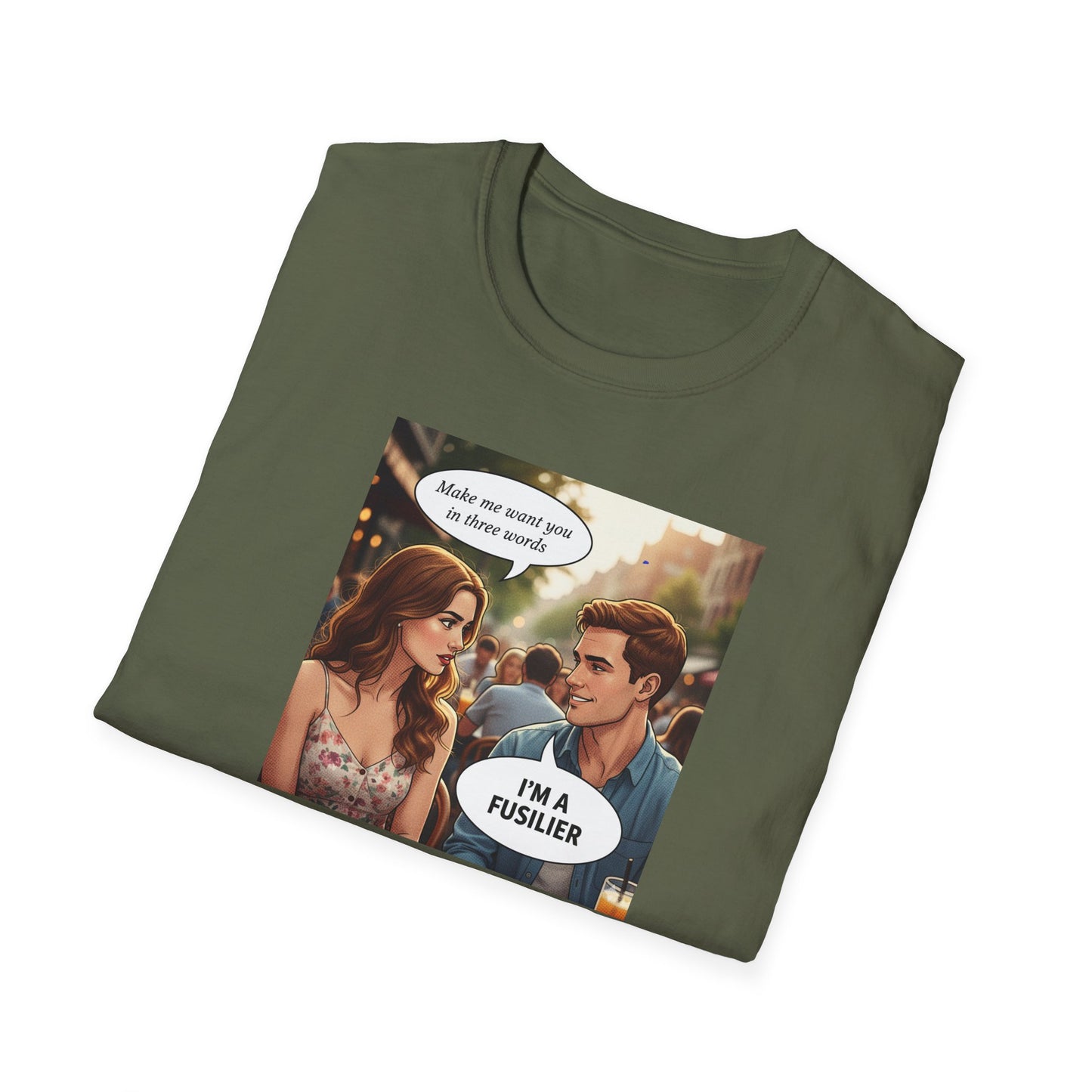 Ideal present for Fusiliers , a quality made  t shirt . Full description below . Other regts /corps available by request       w .