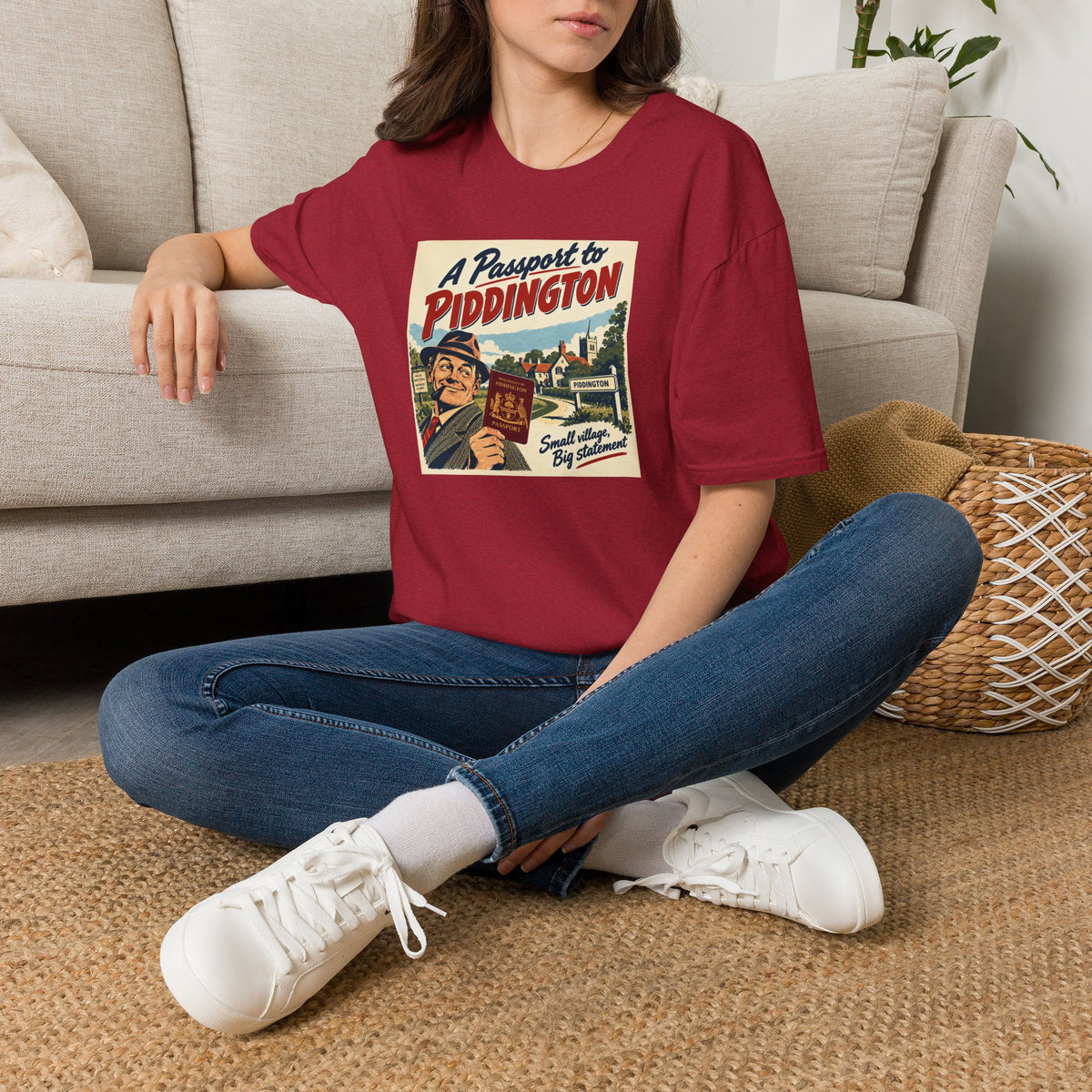 Piddington Passport Tee – The Village That Said No to Westminster | Small Village, Big Statement   Unisex Softstyle T-Shirt