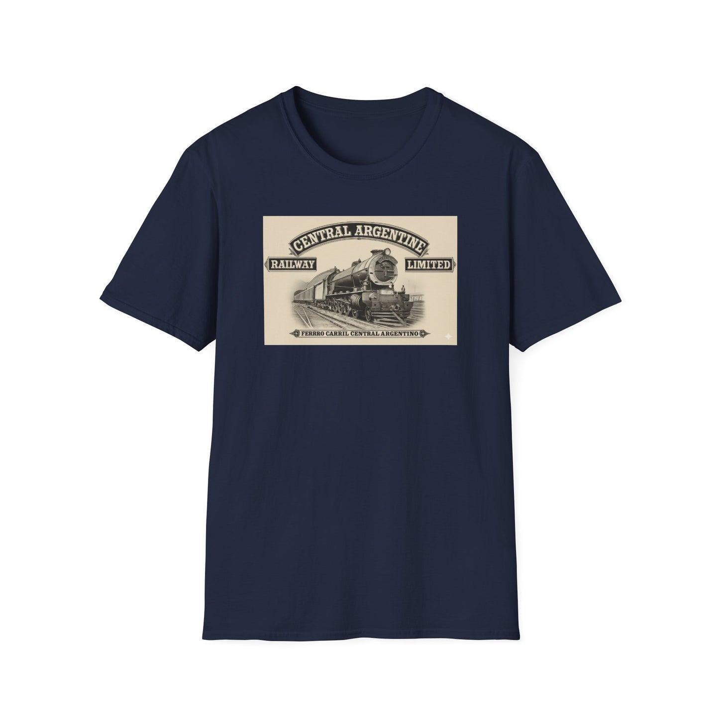Vintage Central Argentina Railway T-Shirt – Retro Steam Train Graphic