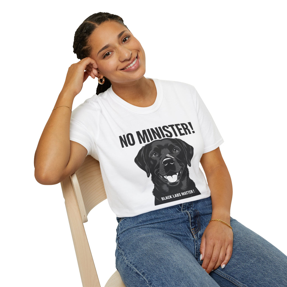 No Minister! Black Labs Matter T-Shirt – Pint, Pub & Labrador Unisex Tee