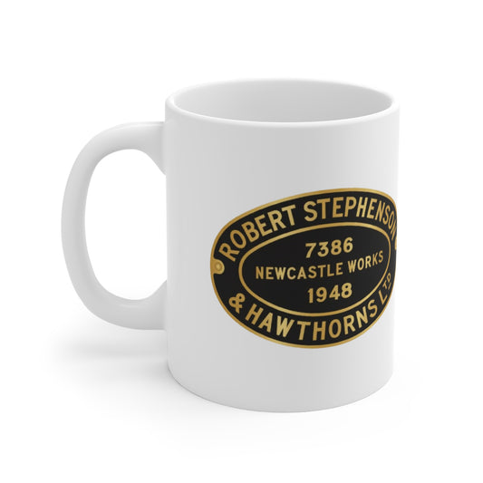 Vintage Black and Gold 11oz Coffee Mug - Robert Stephenson Design