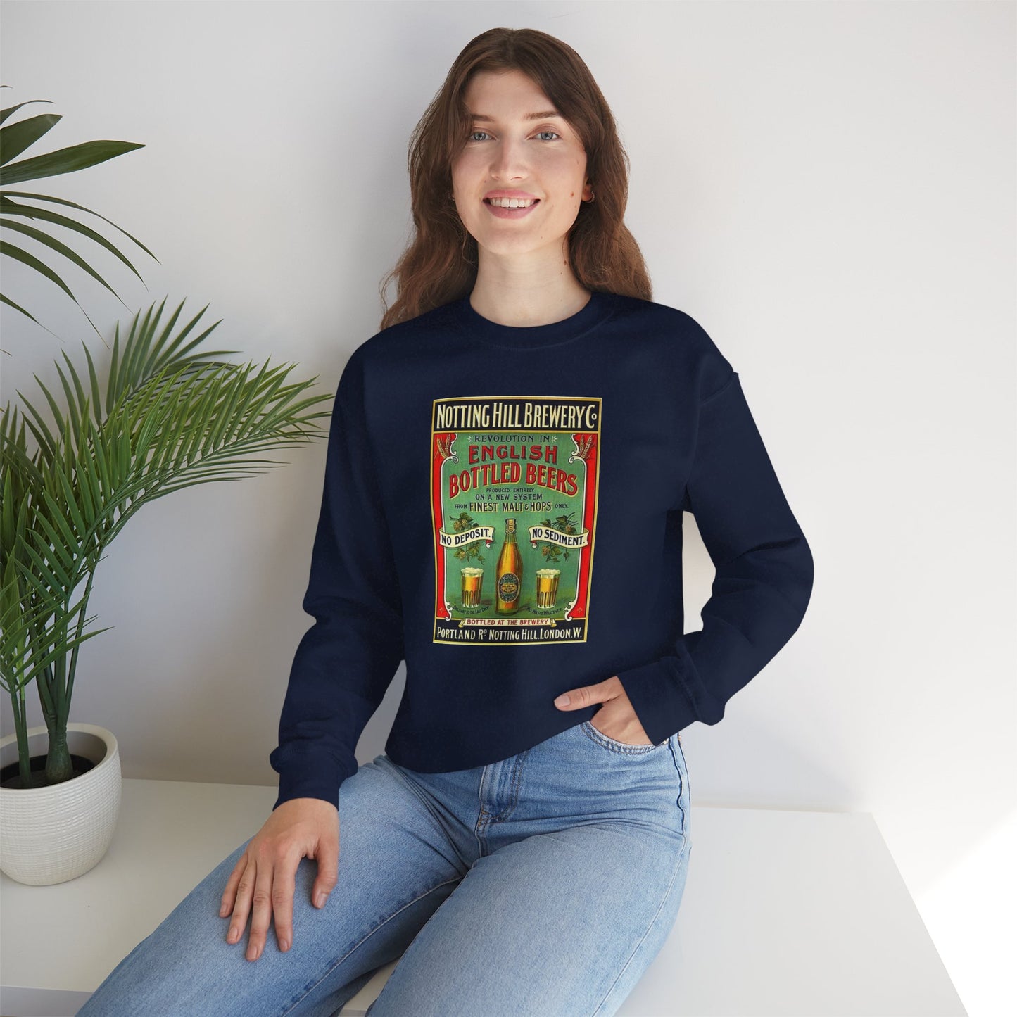 Retro Notting Hill Brewery  Crewneck Sweatshirt !