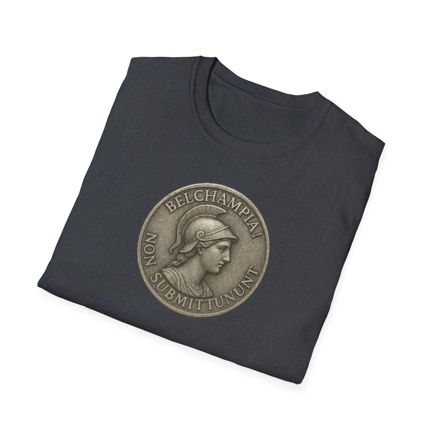 Belchampia Goddess Minerva  Unisex T-Shirt of a  Classic Medallion Design