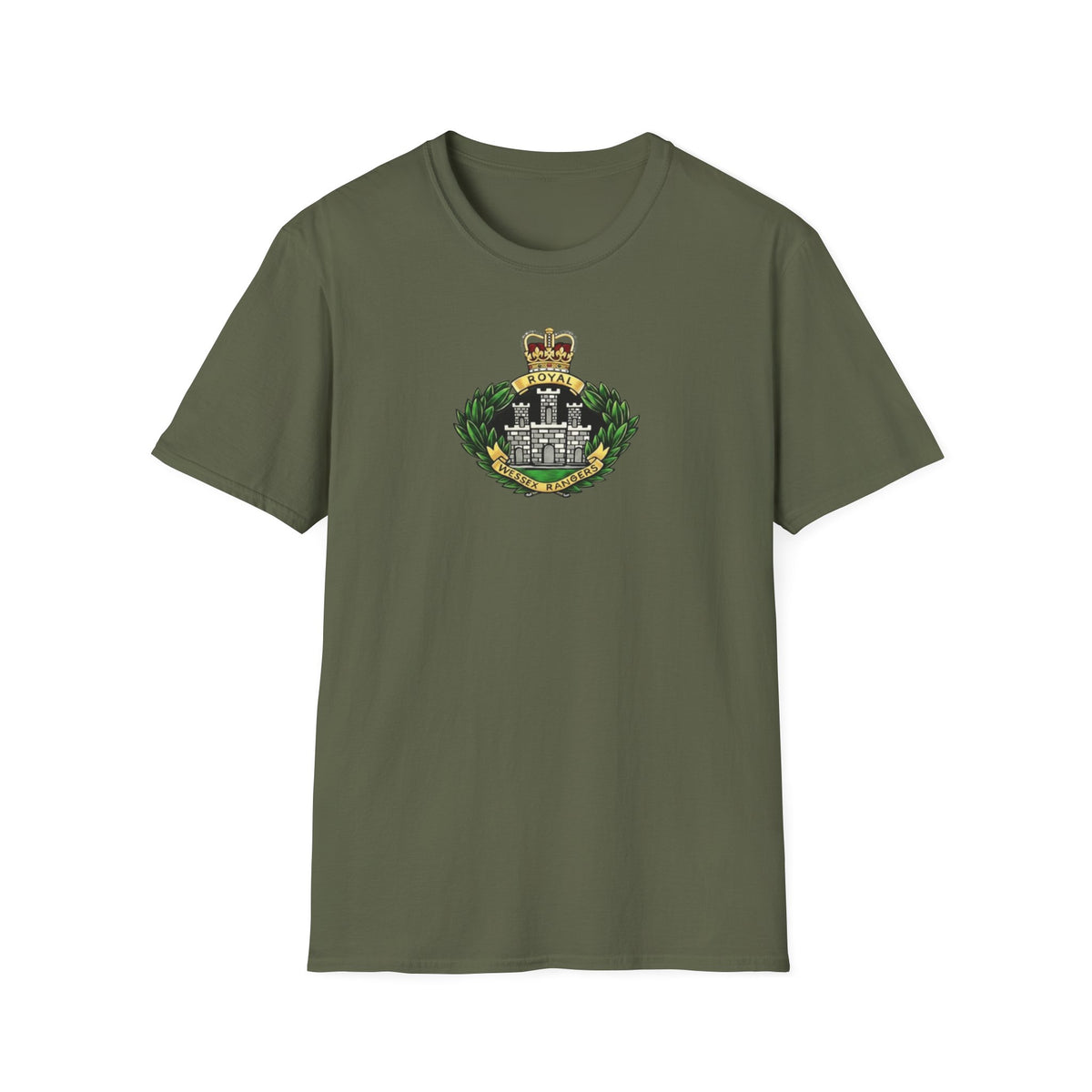 Royal Wessex Rangers – Spearhead !    Unisex Softstyle Retro  T-Shirt