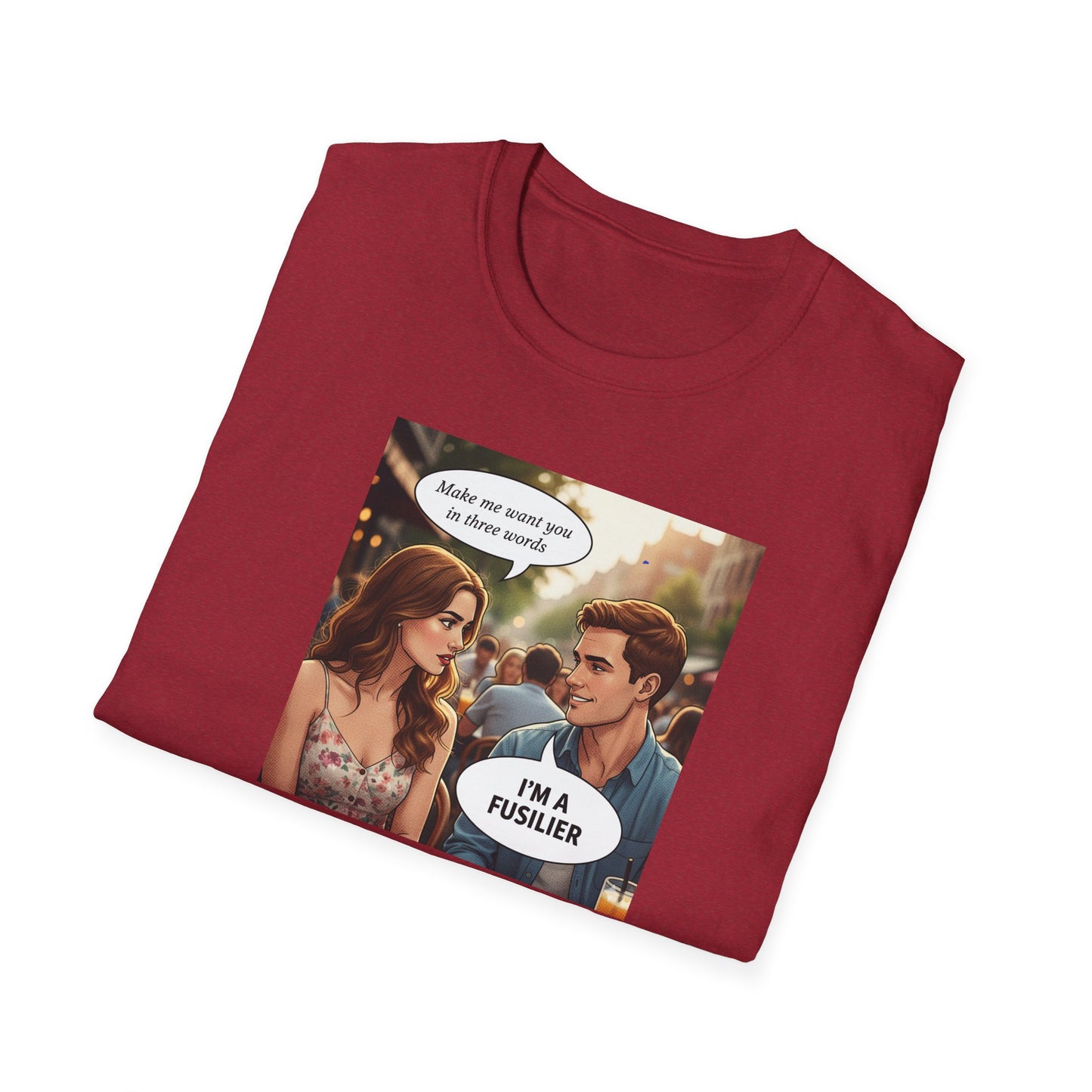 Ideal present for Fusiliers , a quality made  t shirt . Full description below . Other regts /corps available by request       w .