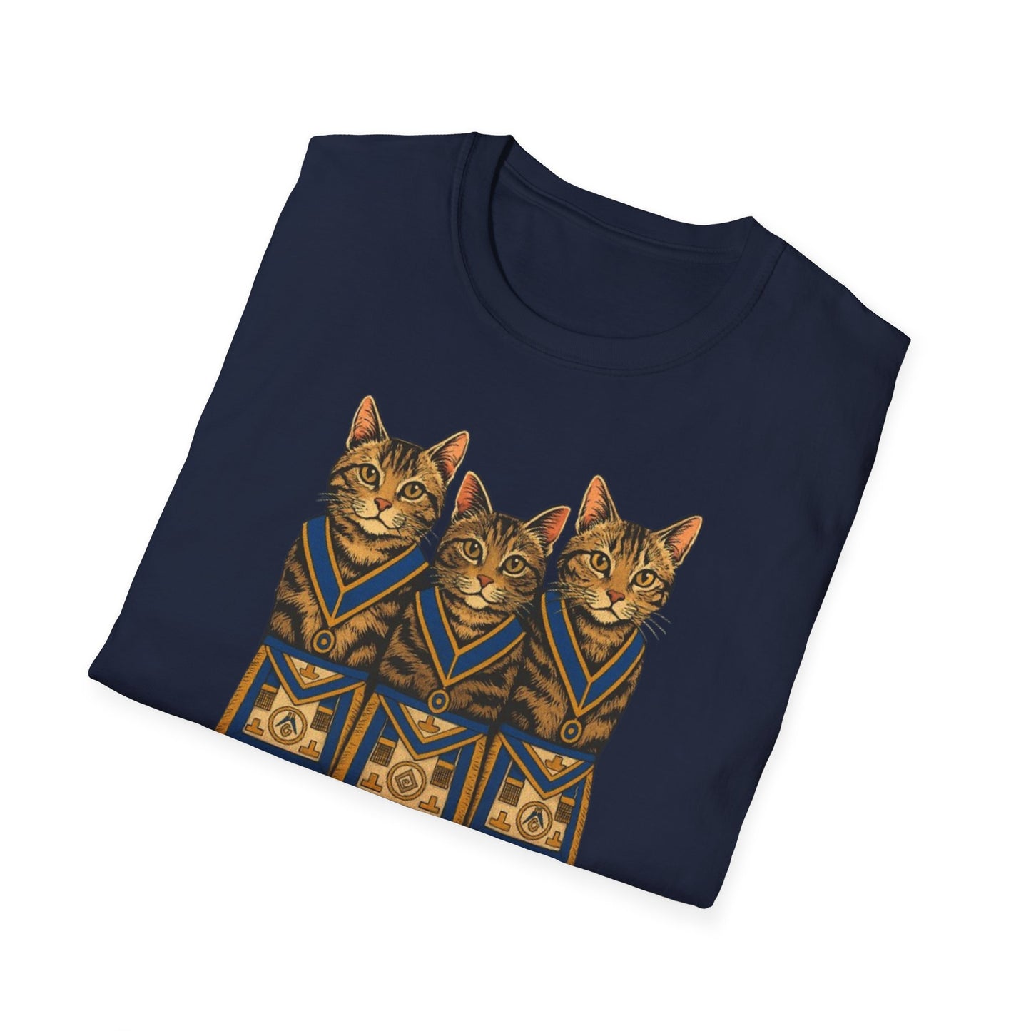 Masonic Kitten T-Shirt — Vintage Freemason Cat Graphic Tee