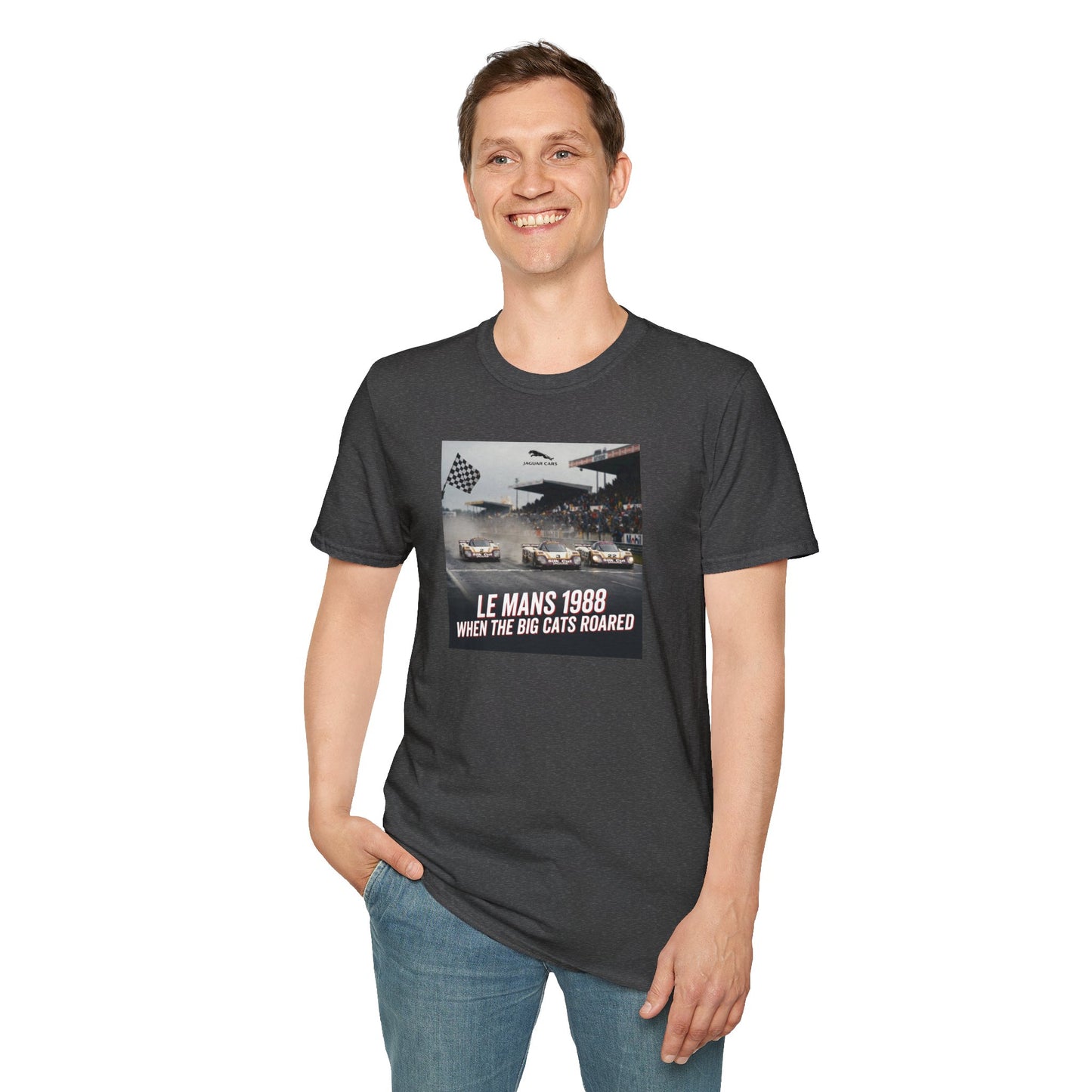 Le Mans 1988 Racing T-Shirt — "When The Big Cats Roared" Vintage Jaguar Motorsport Tee