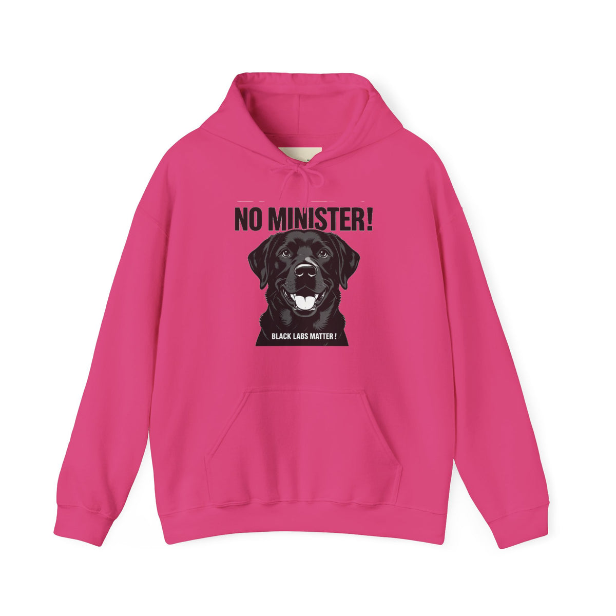 No Minister! Black Labs Matter T-Shirt – Pint, Pub & Labrador Unisex Heavy Blend™ Hooded Sweatshirt