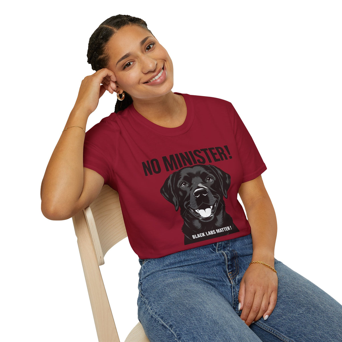No Minister! Black Labs Matter T-Shirt – Pint, Pub & Labrador Unisex Tee
