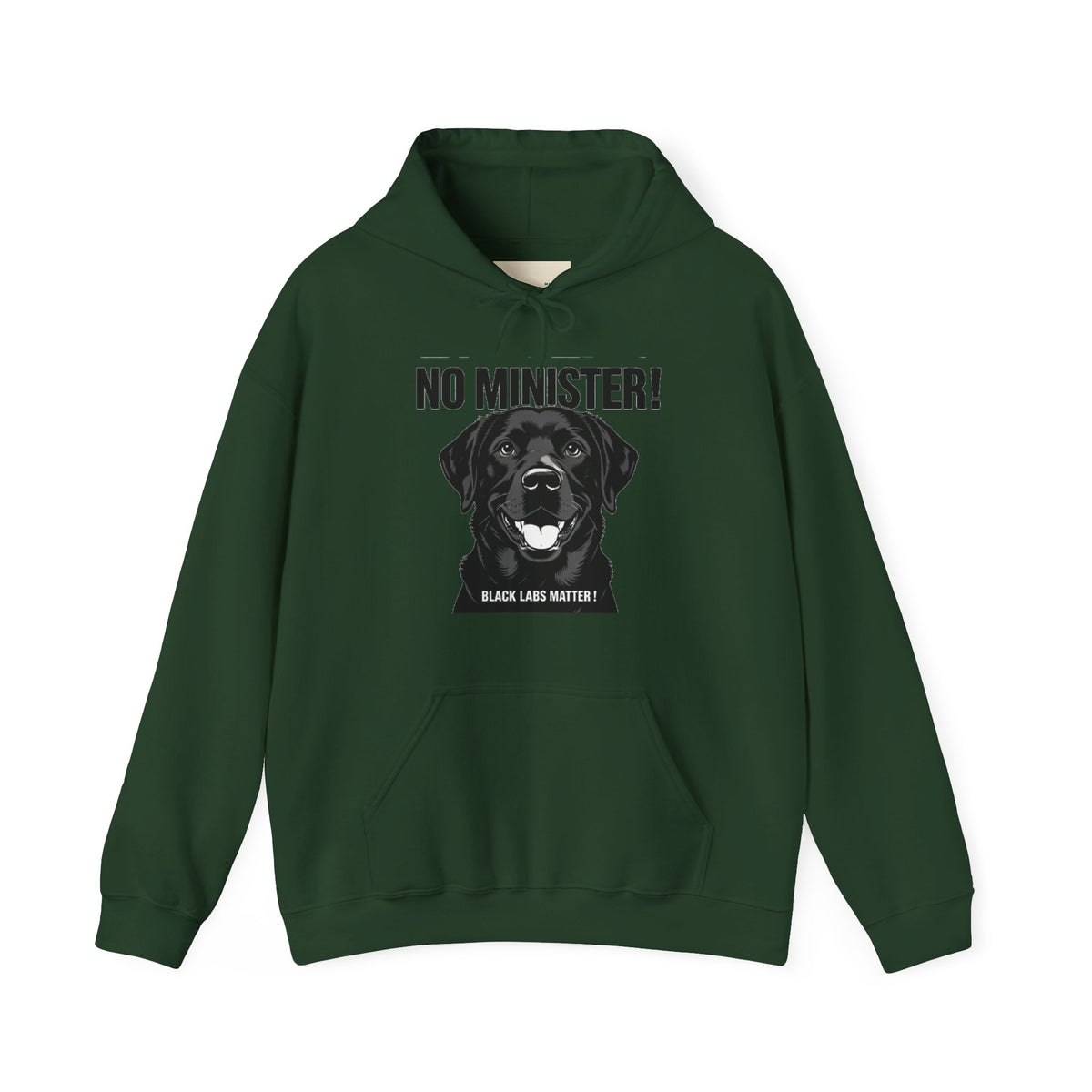 No Minister! Black Labs Matter T-Shirt – Pint, Pub & Labrador Unisex Heavy Blend™ Hooded Sweatshirt