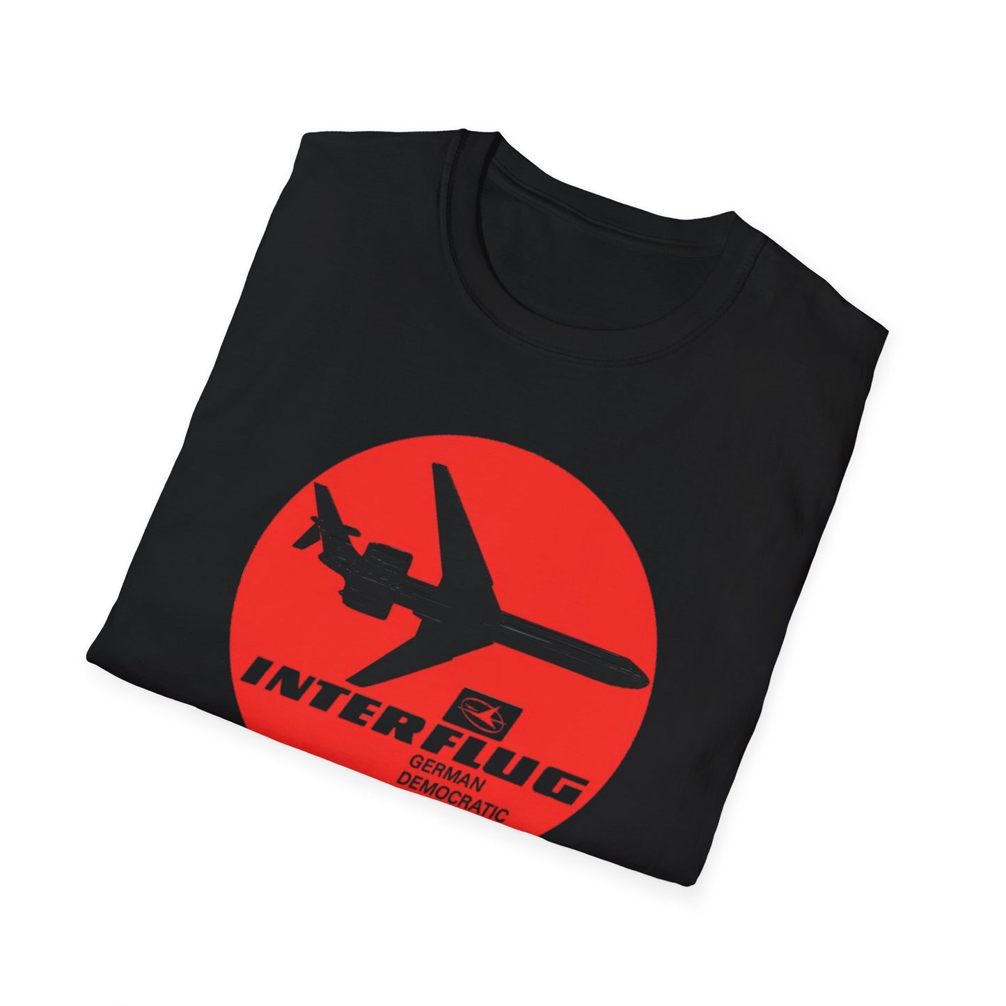 Interflug East German Airline  Retro Plane T-Shirt