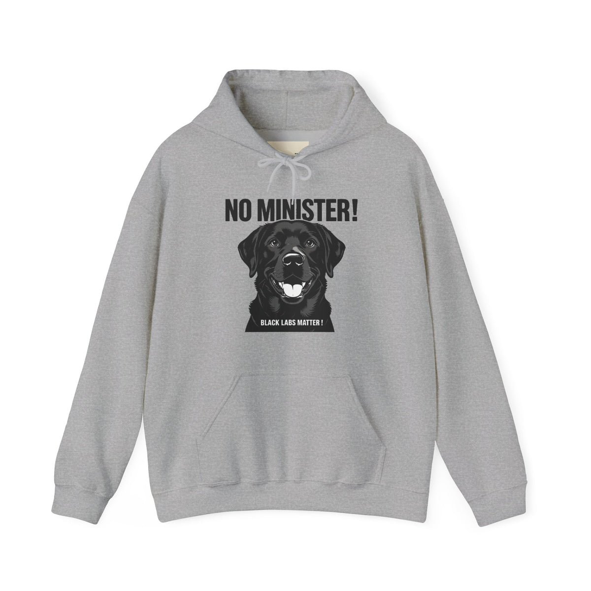 No Minister! Black Labs Matter T-Shirt – Pint, Pub & Labrador Unisex Heavy Blend™ Hooded Sweatshirt