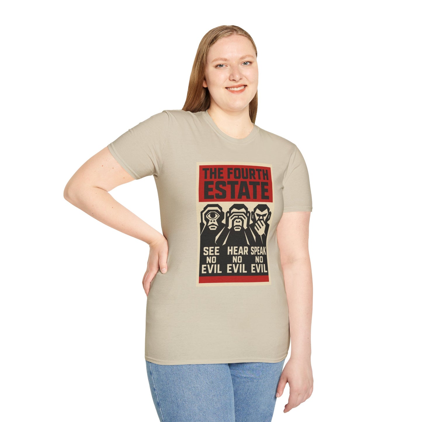 Copy of The Fourth Estate Graphic T-Shirt - See No Evil, Hear No Evil, Speak No Evil