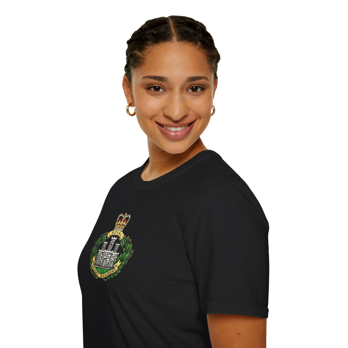Royal Wessex Rangers – Spearhead !    Unisex Softstyle Retro  T-Shirt