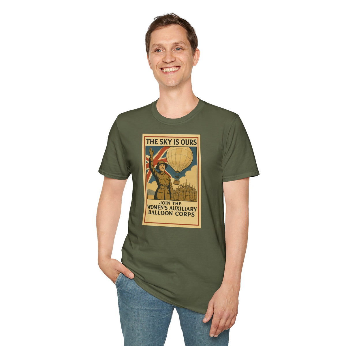 Women's Auxiliary Balloon Corps T-Shirt — Blackadder Goes Forth Comedy Gift