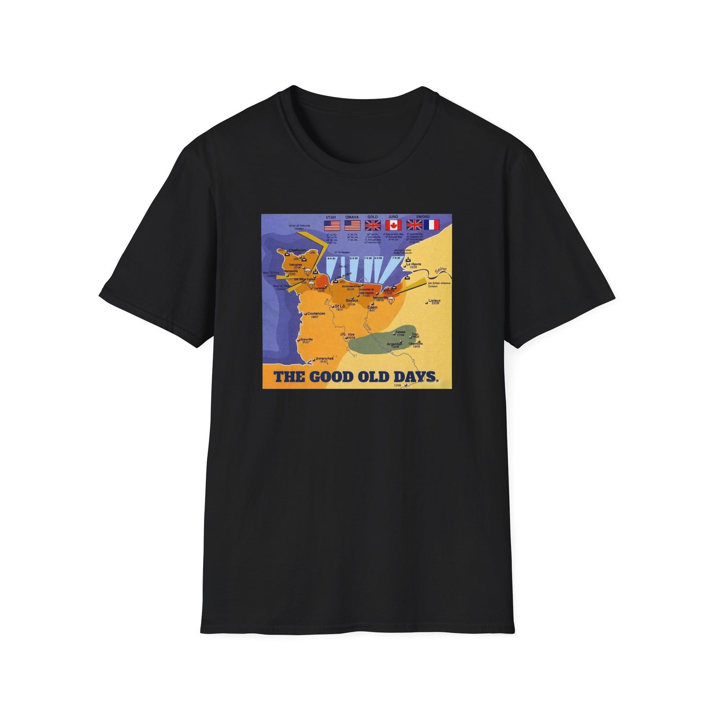 D Day , Normandy , 6th June 1944 . You've all seen the films , now buy the t shirt !