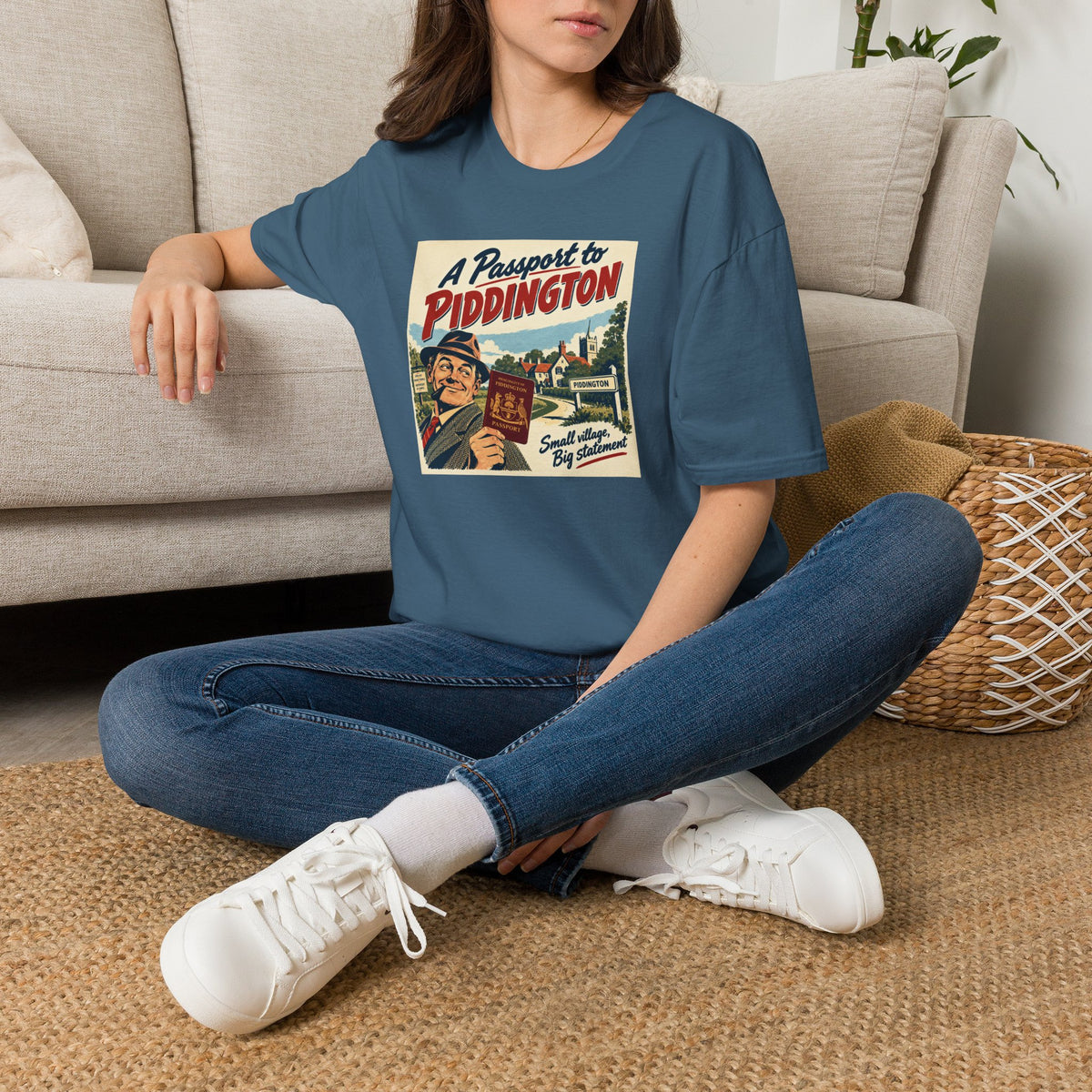 Piddington Passport Tee – The Village That Said No to Westminster | Small Village, Big Statement   Unisex Softstyle T-Shirt