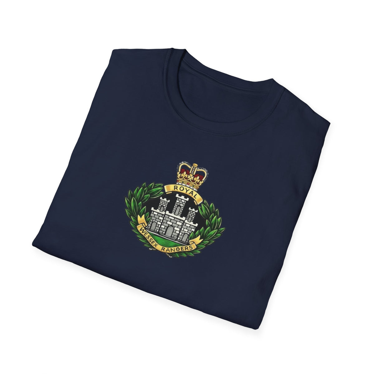Royal Wessex Rangers – Spearhead !    Unisex Softstyle Retro  T-Shirt