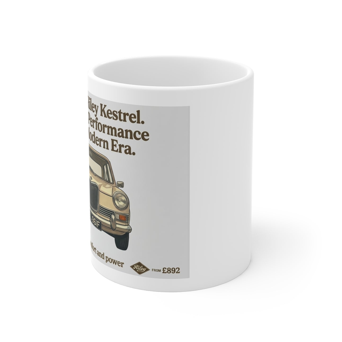 Vintage Riley Kestrel Classic British Car Art Print / Poster   11oz White Mug