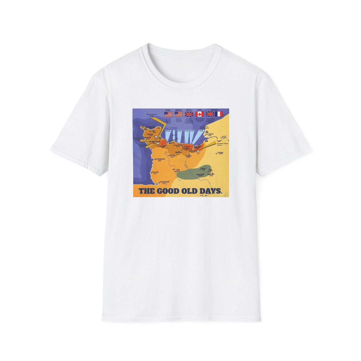 D Day , Normandy , 6th June 1944 . You've all seen the films , now buy the t shirt !