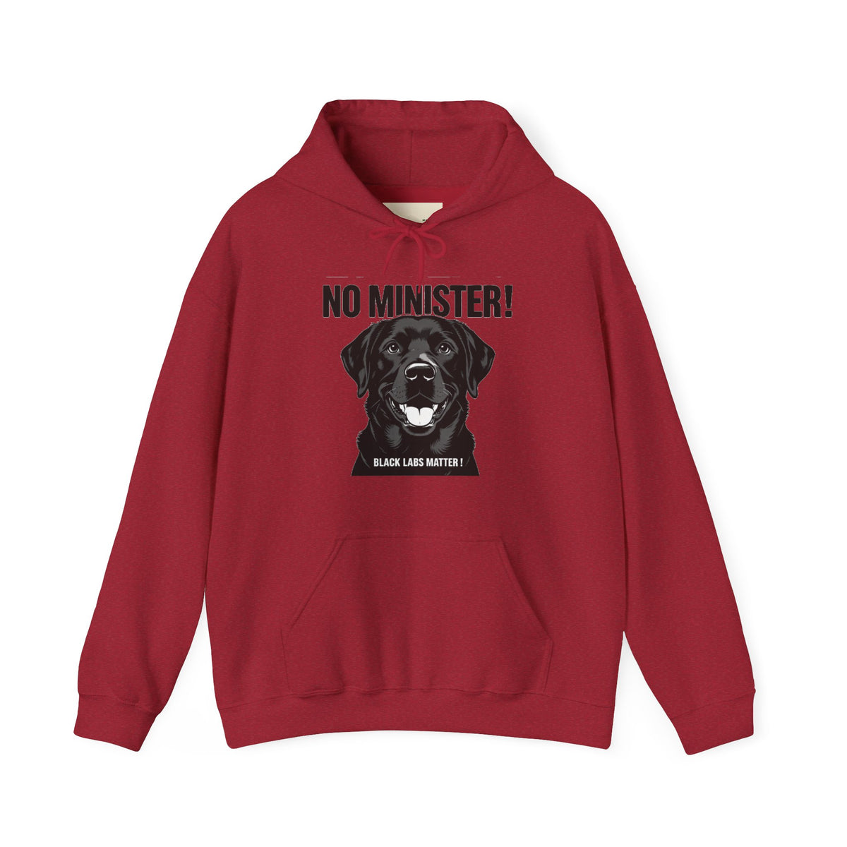 No Minister! Black Labs Matter T-Shirt – Pint, Pub & Labrador Unisex Heavy Blend™ Hooded Sweatshirt