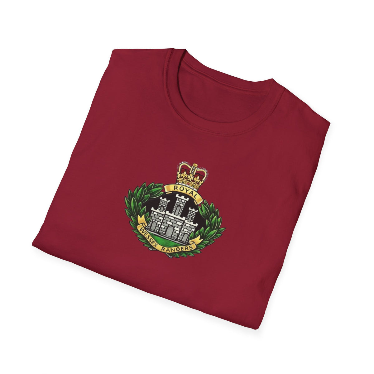 Royal Wessex Rangers – Spearhead !    Unisex Softstyle Retro  T-Shirt