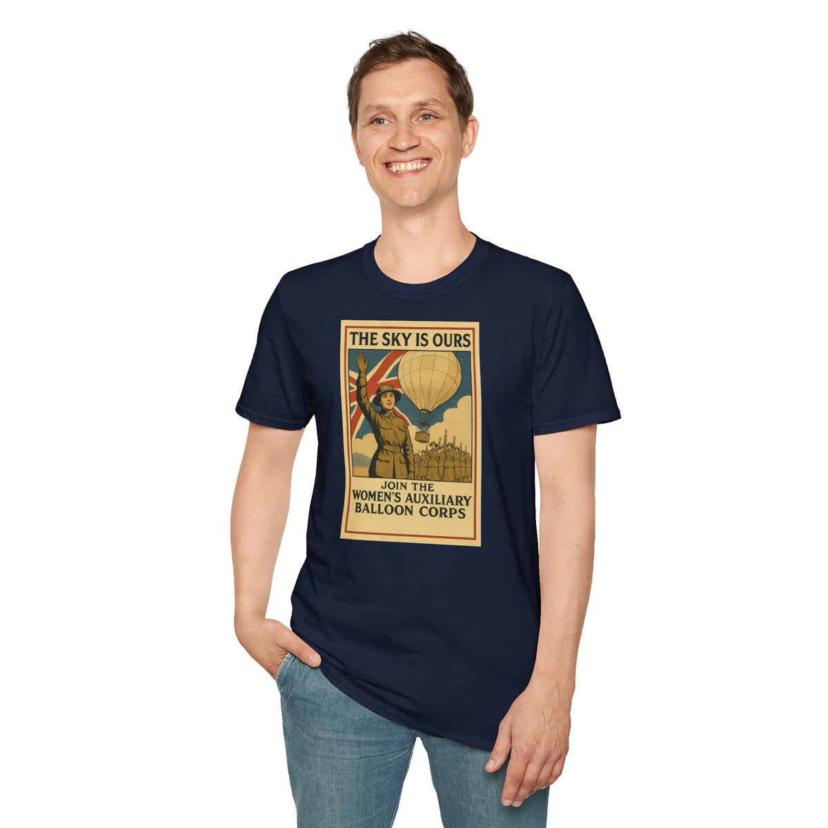 Women's Auxiliary Balloon Corps T-Shirt — Blackadder Goes Forth Comedy Gift
