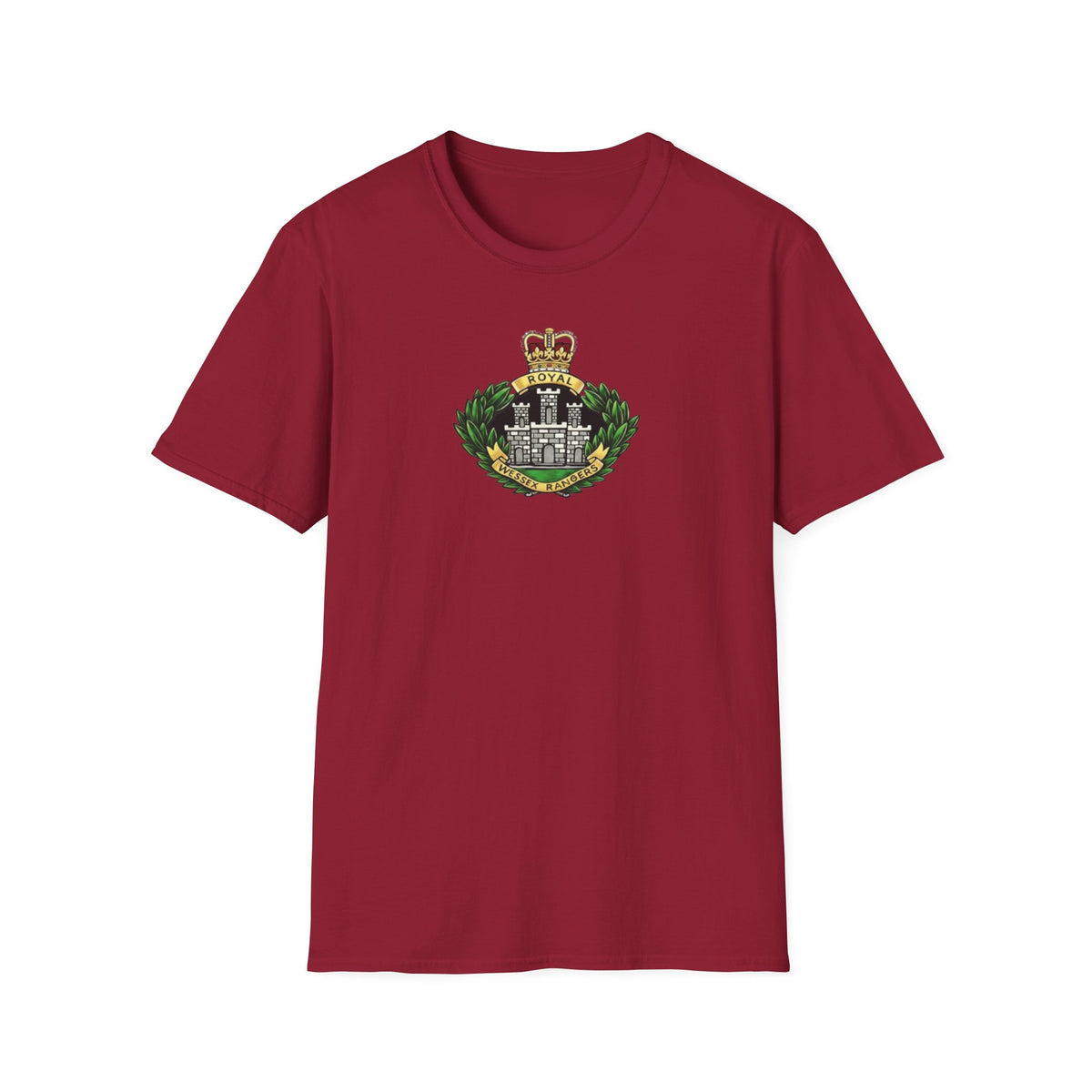 Royal Wessex Rangers – Spearhead !    Unisex Softstyle Retro  T-Shirt