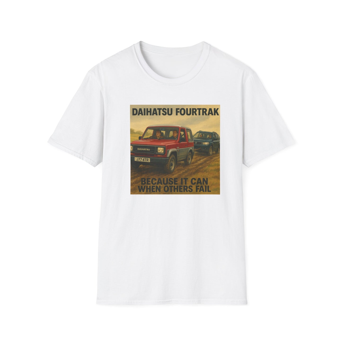 Daihatsu Fourtrak Vintage Truck T-Shirt – "Because It Can When Others Fail"