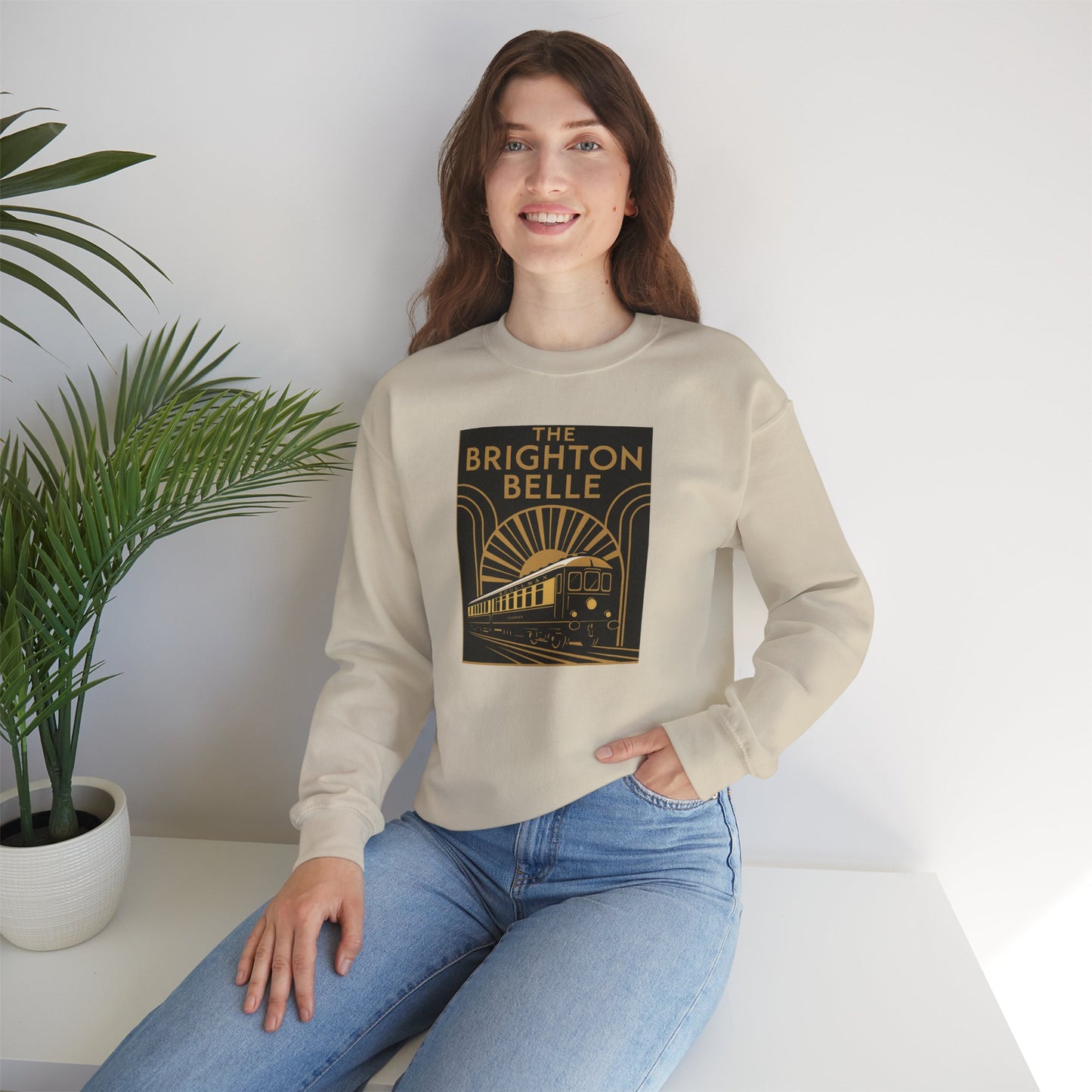 Brighton Belle Art Deco Sweatshirt — Vintage Pullman Train Crewneck