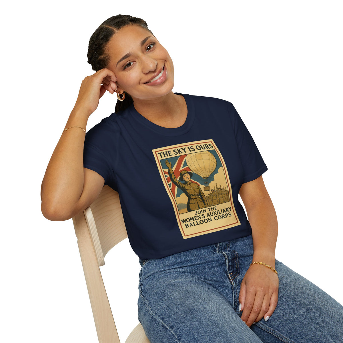 Women's Auxiliary Balloon Corps T-Shirt — Blackadder Goes Forth Comedy Gift
