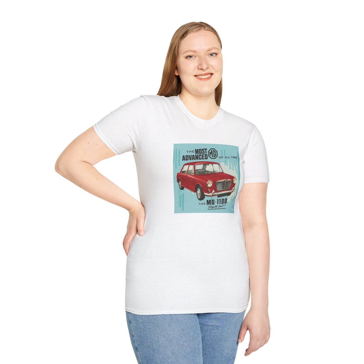 MG 1100 classic car   Unisex Softstyle T-Shirt
