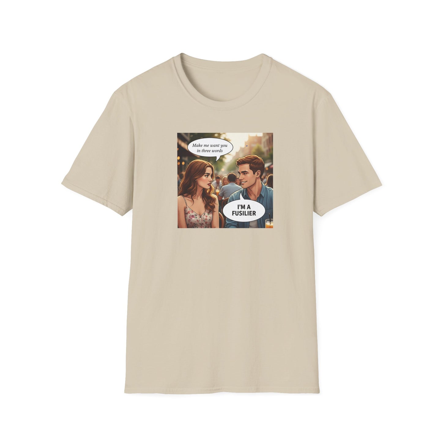 Ideal present for Fusiliers , a quality made  t shirt . Full description below . Other regts /corps available by request       w .