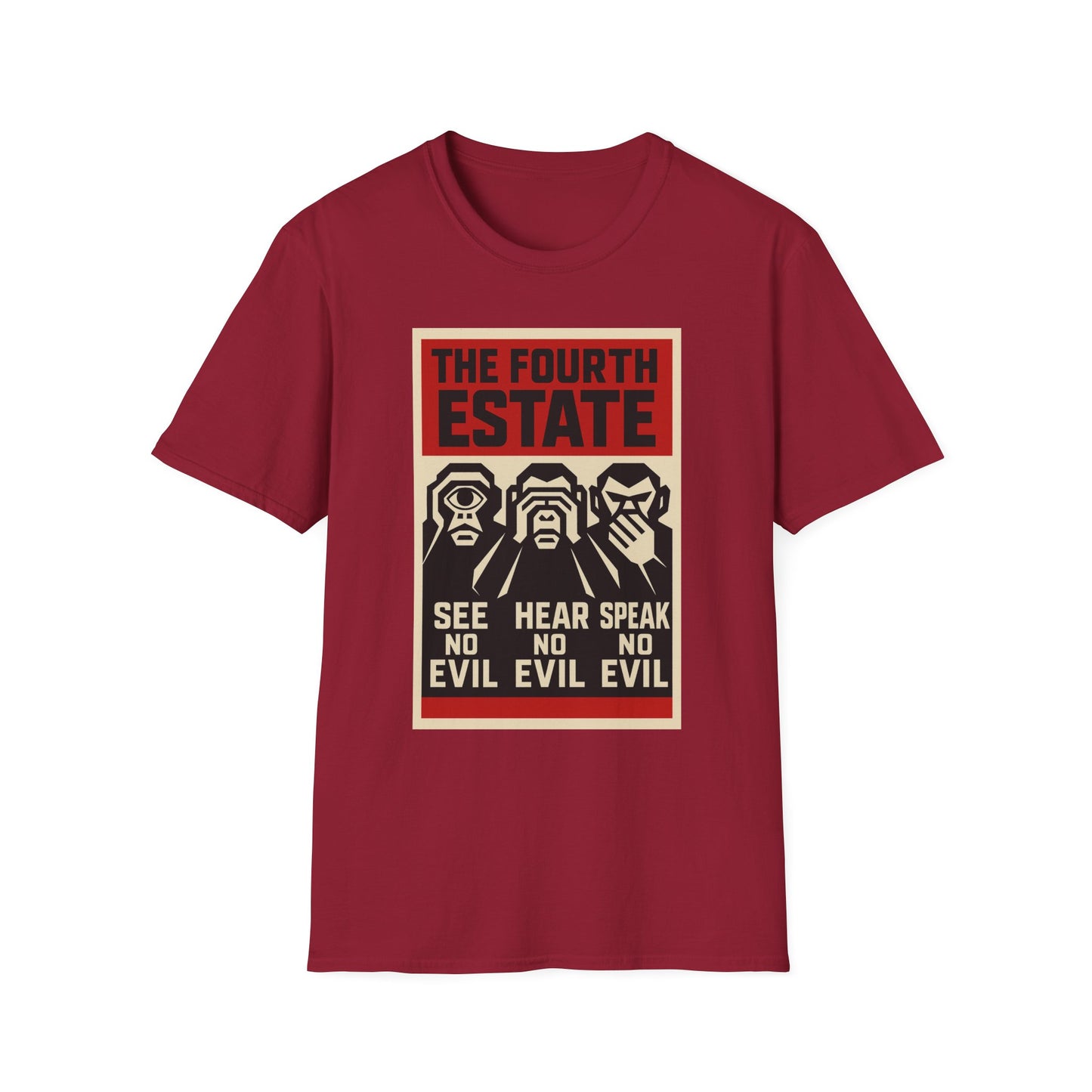 The Fourth Estate Graphic T-Shirt - See No Evil, Hear No Evil, Speak No Evil